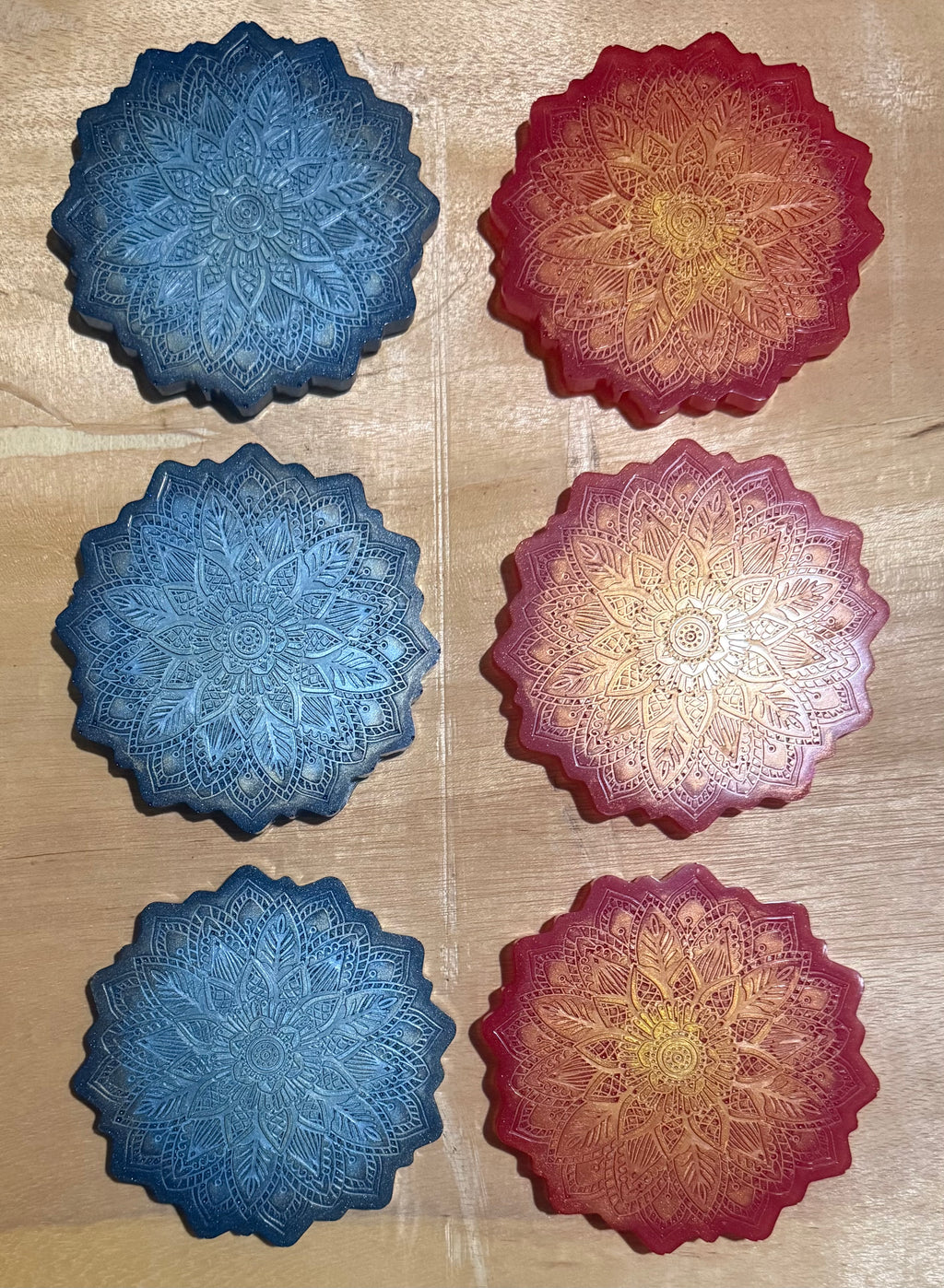 Cork Bottom Coasters - Reversible