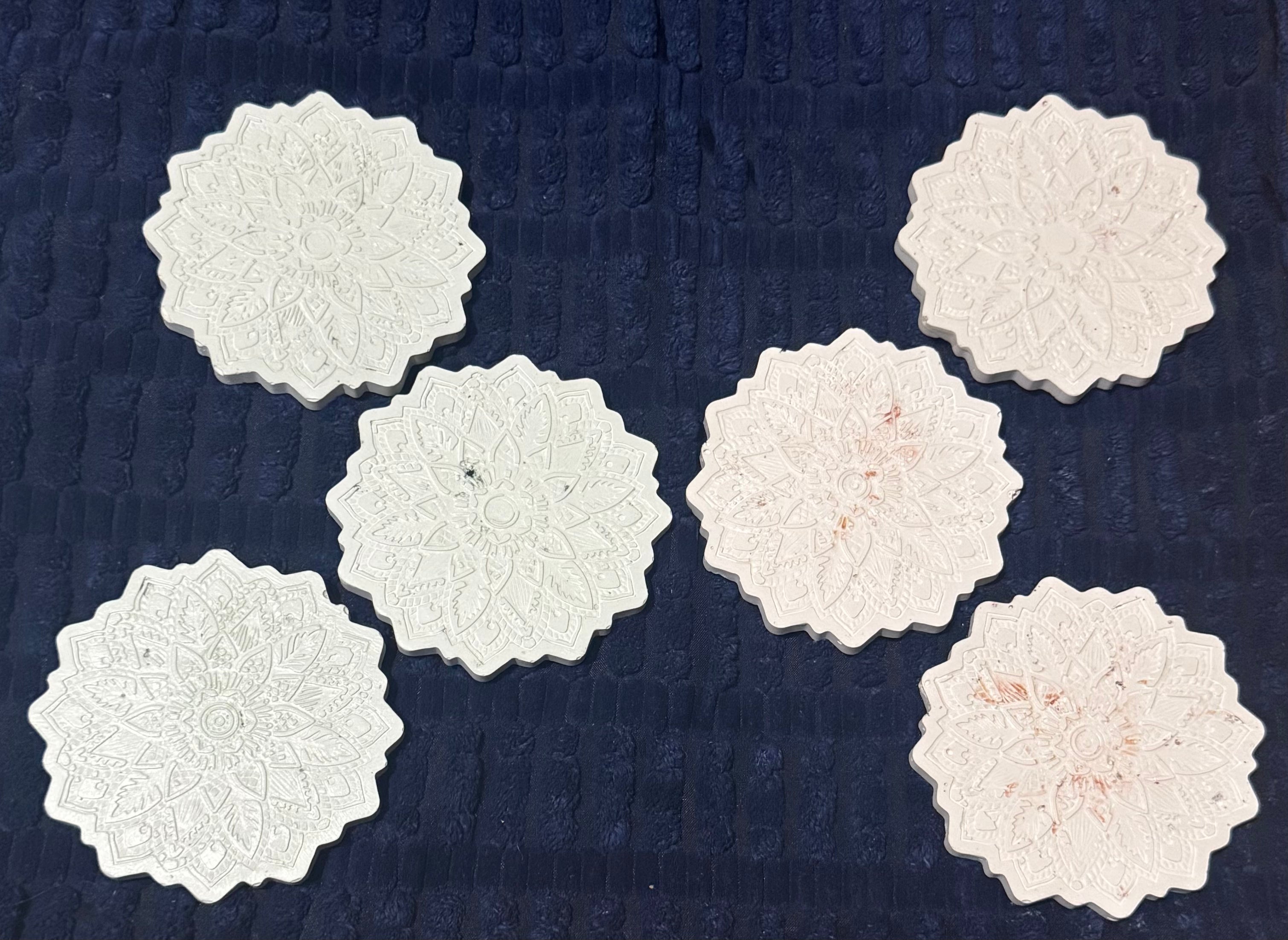 Plaster Coasters - Reversible
